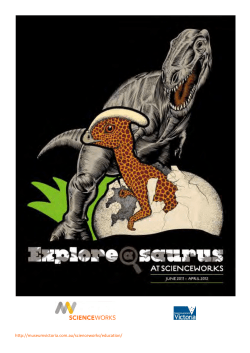 Explore-a-saurus Teacher notes and activities