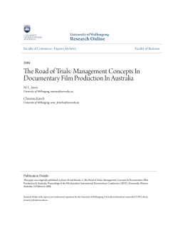 The Road of Trials: Management Concepts In