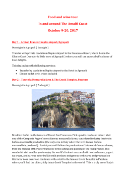 Food and Wine Tour Around the Amalfi Coast