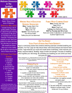 Spiritual Wellness Newsletter