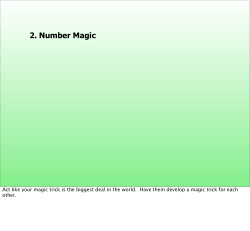 2. Number Magic