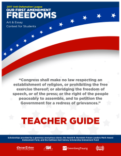 teacher guide - Anti-Defamation League | Chicago