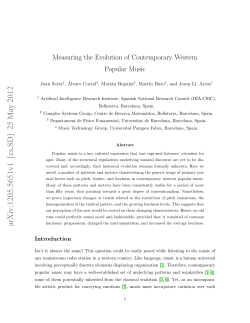 Measuring the evolution of contemporary western popular music