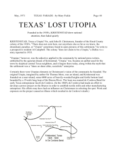 TEXAS` LOST UTOPIA