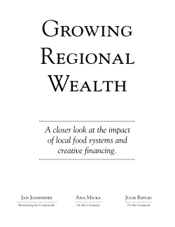 Growing Regional Wealth
