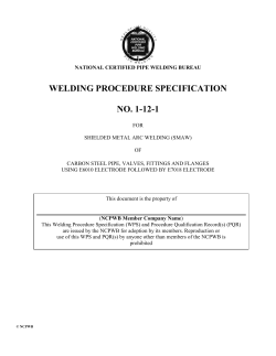 welding procedure specification no. 1-12-1