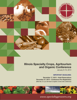 Illinois Specialty Crops, Agritourism and Organic Conference