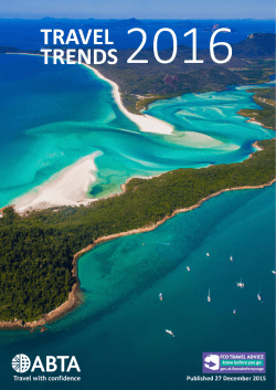 ABTA`s 2016 Travel Trends report