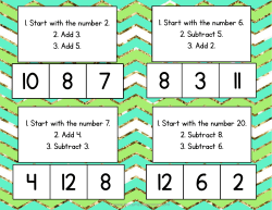 Mental Math Clip Cards - The Curriculum Corner