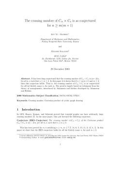The crossing number of Cm &times; Cn is as conjectured for n &ge; m(m + 1)