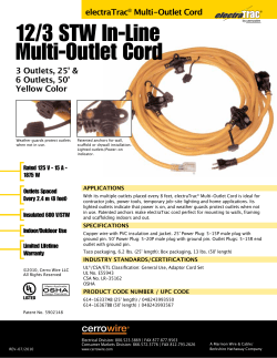 12/3 STW In-Line Multi-Outlet Cord