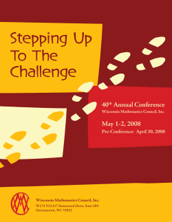 2008 WMC Annual Conference - April 30