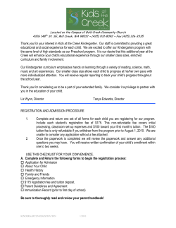 Kids at the Creek Preschool