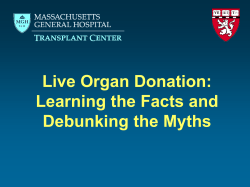Live Organ Donation - Massachusetts General Hospital