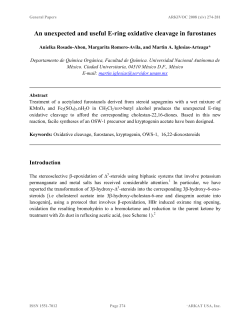 An unexpected and useful E-ring oxidative cleavage in