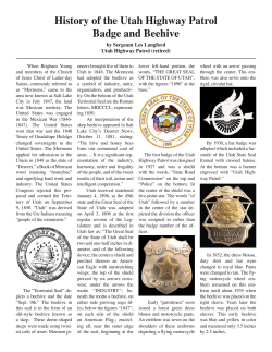 History of the Utah Highway Patrol