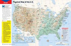 Physical Map of the US