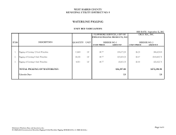 EHRA Engineering Unit Bid Tab