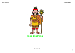 Inca Clothing