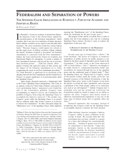 The Spending Clause Implications of Rumsfeld V. Forum for