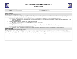 Unit 1 - Littlestown Area School District