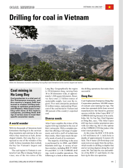 Drilling for coal in Vietnam