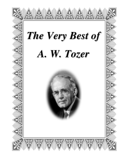 The Best Of A.W Tozer
