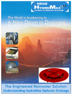 Siphonic Roof Drains HydroMax Booklet