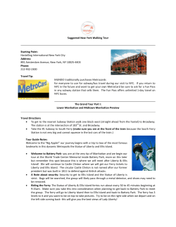 Suggested New York Walking Tour