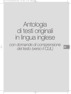 Antologia di testi originali in lingua inglese