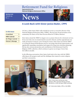 Retirement Fund for Religious - United States Conference of