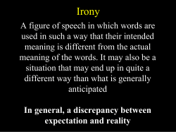 A figure of speech in which words are used in such a way that their