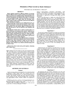(1976) Stimulation of Plant Growth by Humic Substances