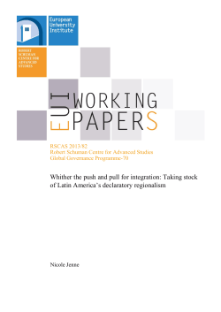 Taking stock of Latin America`s declaratory