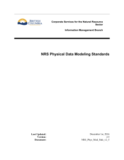 NRS UML Domain and Logical Data Modelling Standards