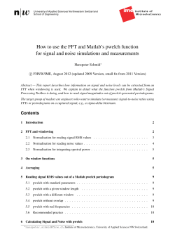 How to use the FFT and Matlab`s pwelch function