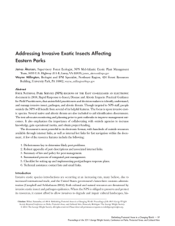 Rapid Response to Insect, Disease and Abiotic Impacts