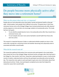 Do people become more physically active after they move into a