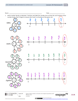 Lesson 24 Homework 3 Fifths Sixths Sevenths
