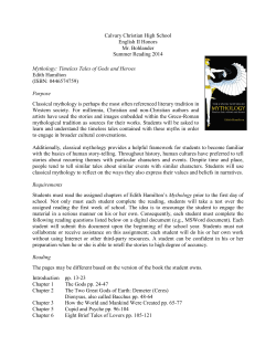 Timeless Tales of Gods and Heroes