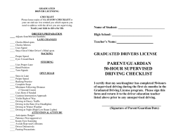 Drivers` Ed 50-Hour Driving Log