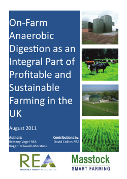 On-Farm Anaerobic Digestion as an Integral Part of