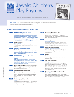 Jewels: Children`s Play Rhymes