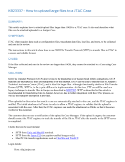 How to upload large files to a JTAC Case