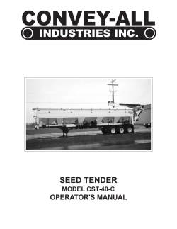 CST-40-C Operators Manual - Convey-All