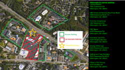 Addresses for runner parking: Lumina Station 1900 Eastwood Rd