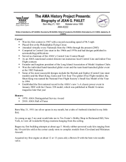 Pailet, Jean G. - Academy of Model Aeronautics