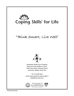 Coping Skills* for Life - Colorectal Cancer Association of Canada