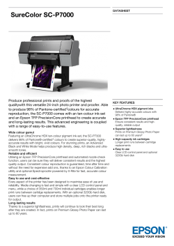 SureColor SC-P7000 - Nth Degree Imaging