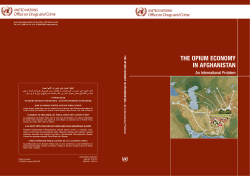 The opium economy in Afghanistan - United Nations Office on Drugs